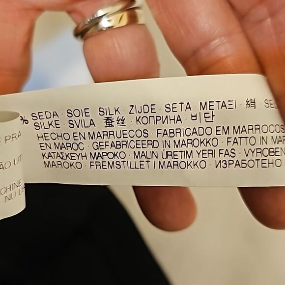 Zara Woman S 100% Silk Pants - Picture 8 of 8